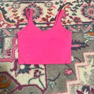 Sonic pink lululemon align tank top, size 6